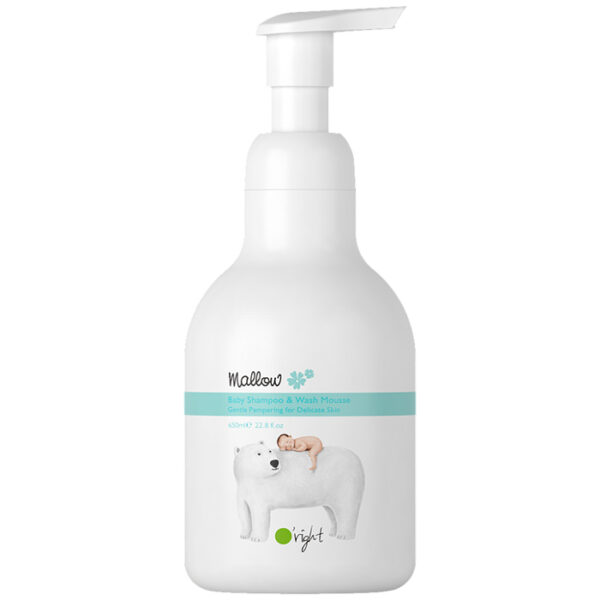 Mallow Baby Shampoo & Wash Mousse 650 ml